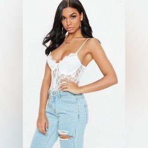 NWT Missguided lace bodysuit/teddy